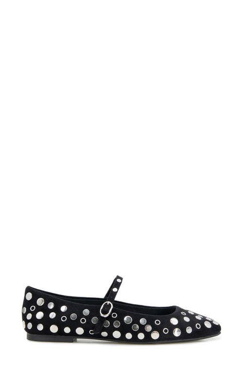 Kenneth Cole Jasper Stud Mary Jane Flat In Black