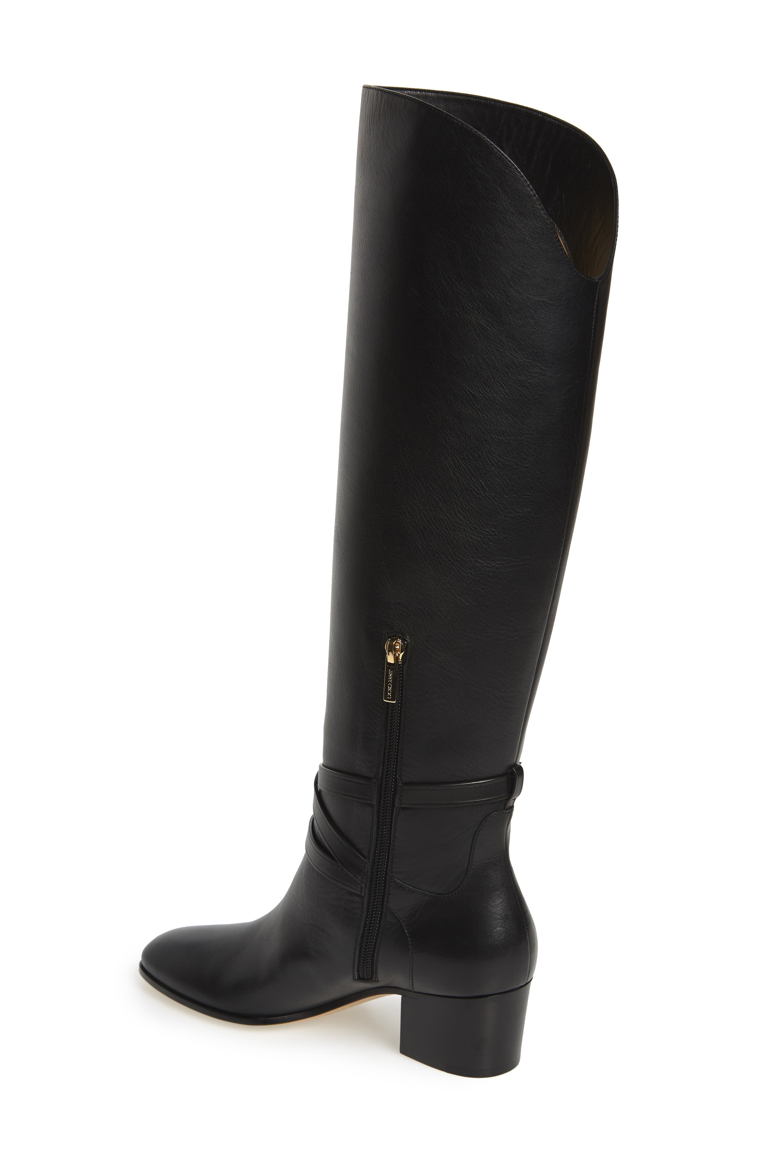 Jimmy Choo Huxlie Block Heel Tall Boot, Alternate, color, 