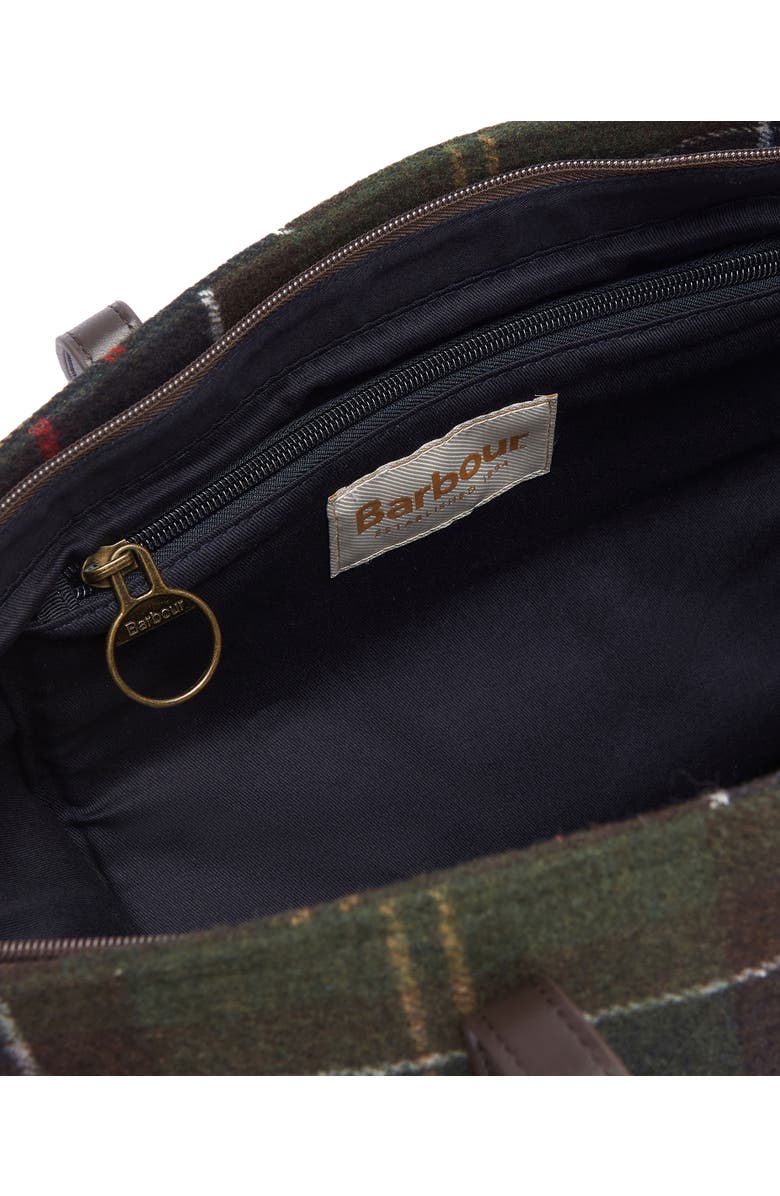 Barbour Witford Tartan Plaid Wool Blend Tote, Alternate, color,