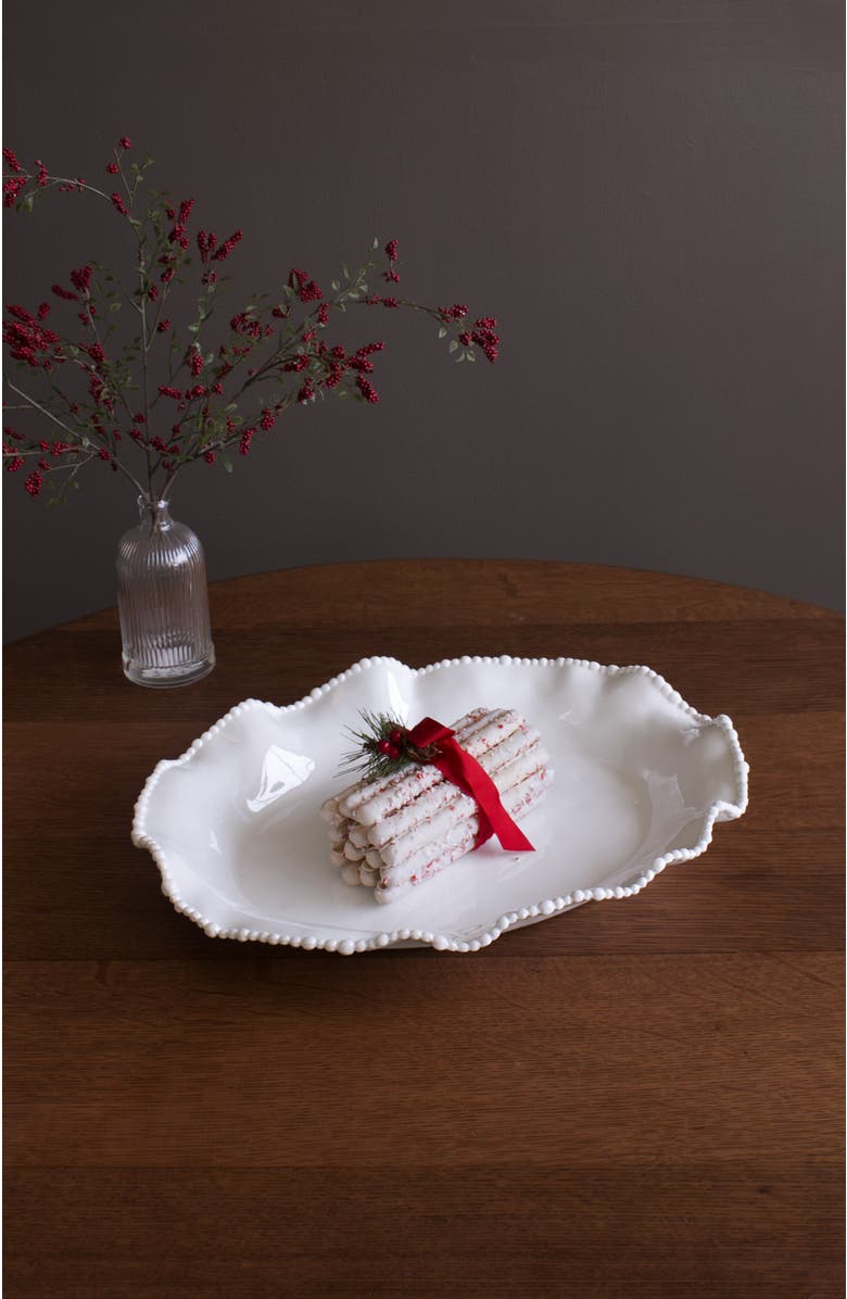 BEATRIZ BALL Collection VIDA Alegria Oval Platter, Alternate, color, White