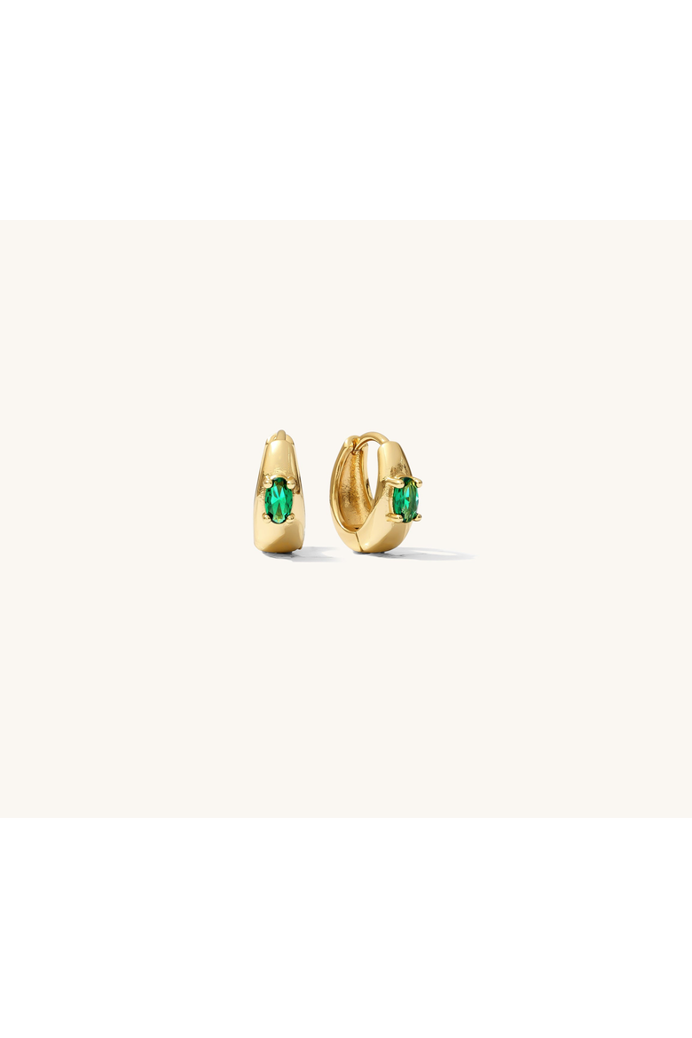 Emerald Tara Earrings, Main, color, Gold