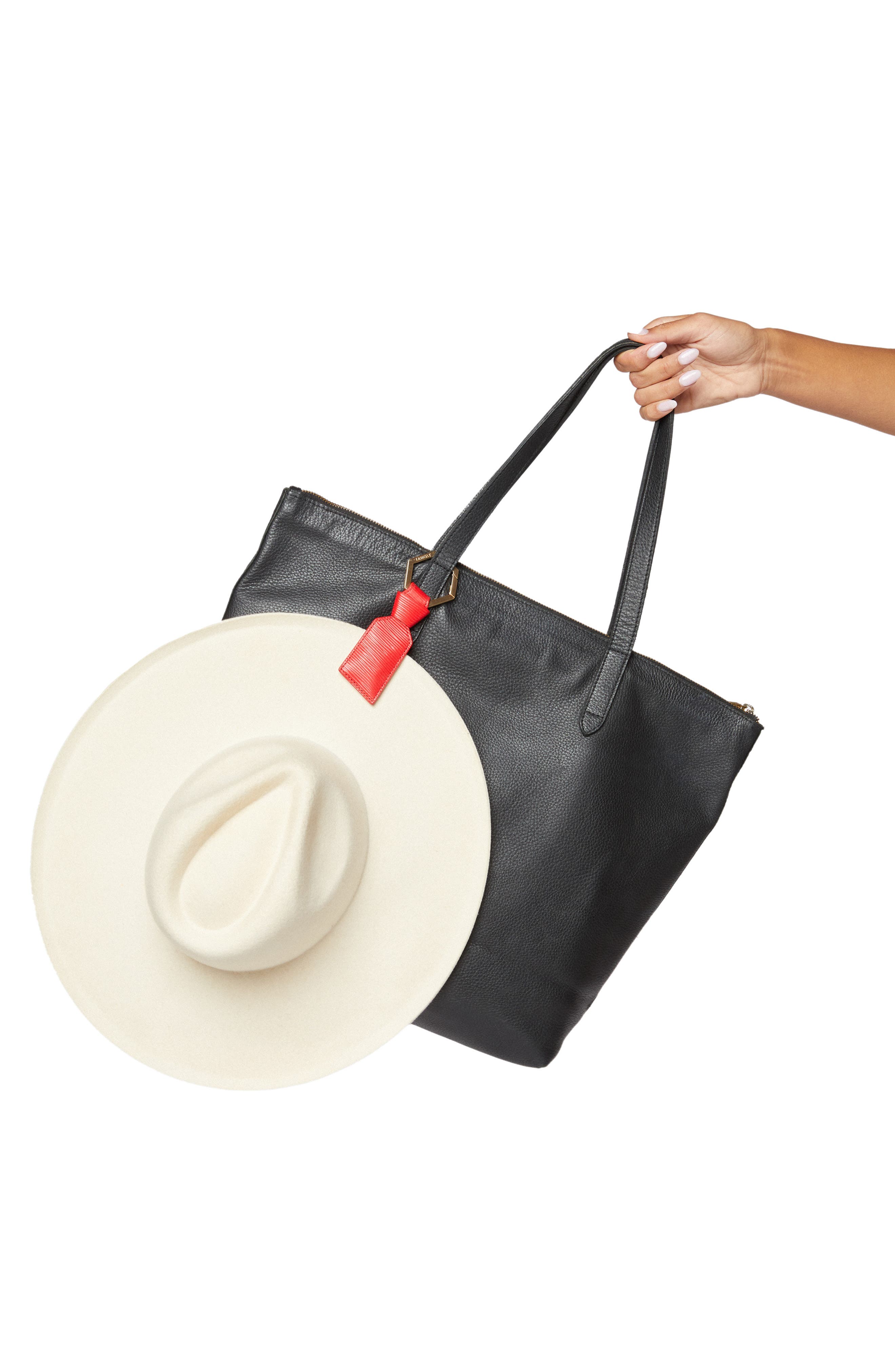 Lindsay Albanese TOPTOTE Leather Hat Holder, Main, color, 