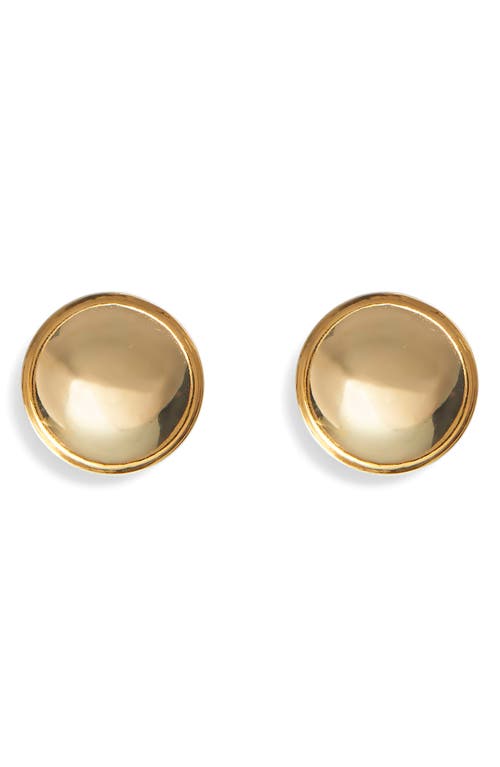 Lady Grey Saucer Statement Earrings In Gold