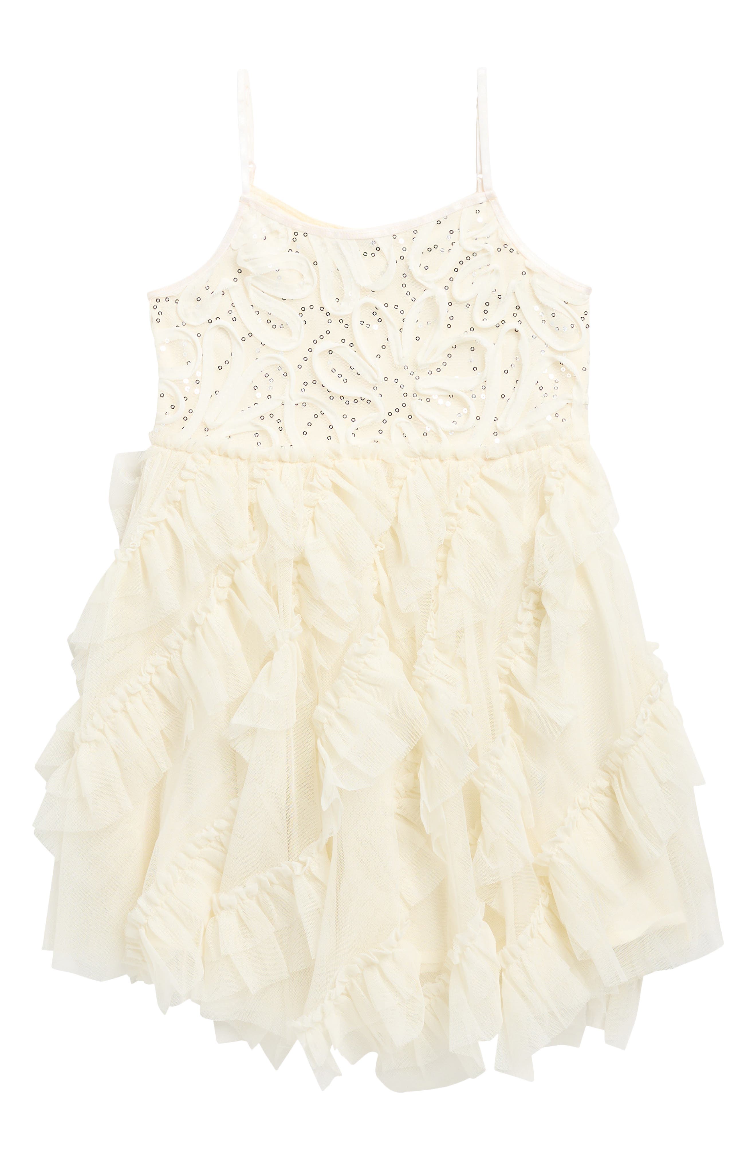 Ava & Yelly Kids' Soutache Party Dress