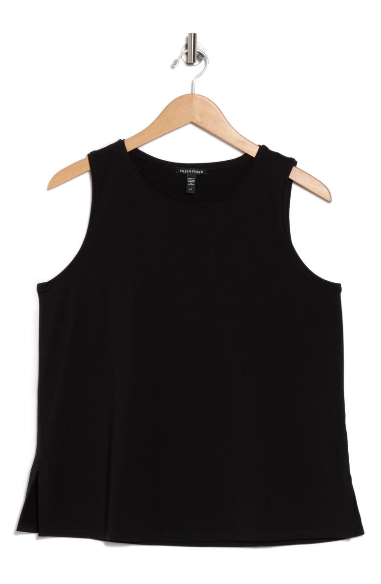 Eileen Fisher Crewneck Jersey Tank, Alternate, color, 