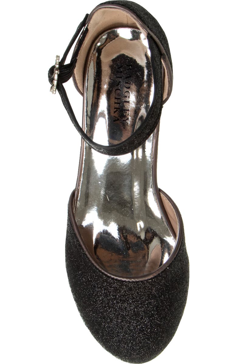 Badgley Mischka Collection Kids' Glitter Pump, Alternate, color,