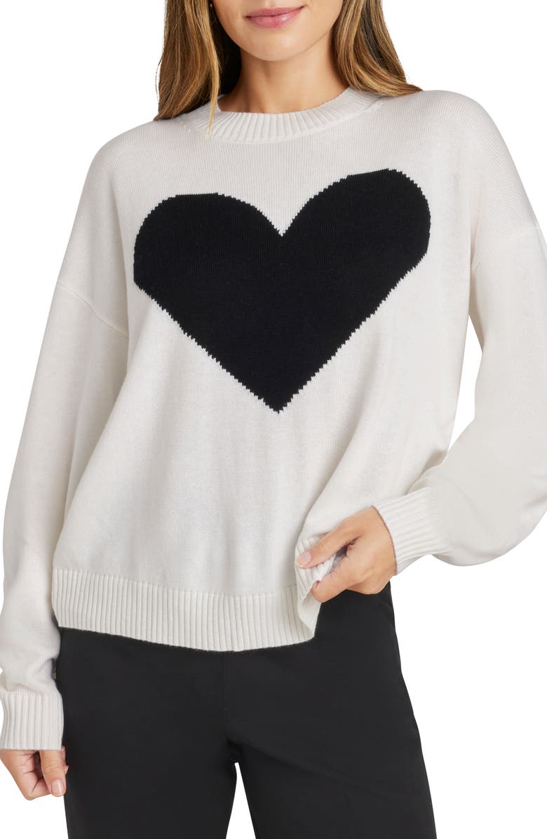 Splendid Layton Love Heart Intarsia Sweater, Main, color,