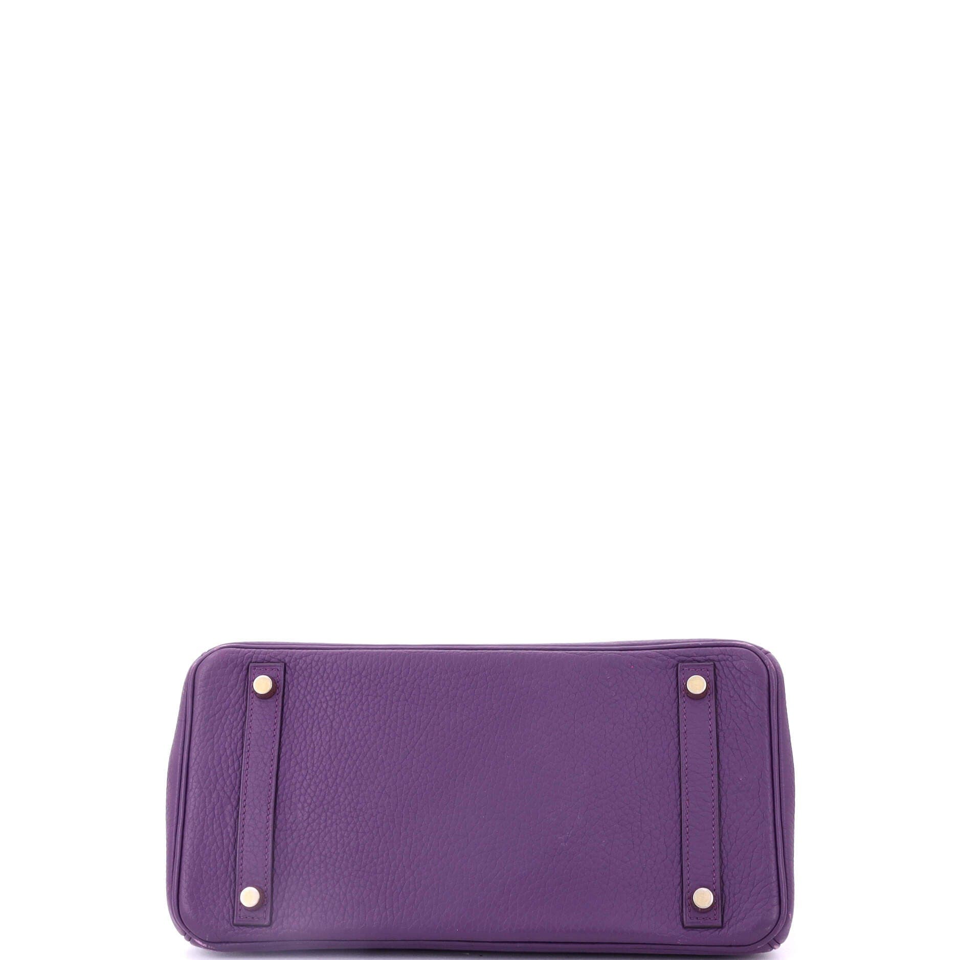 Pre-Owned Hermes Birkin Handbag Purple Togo with Gold Hardware 30, Alternate, color, Ultraviolet