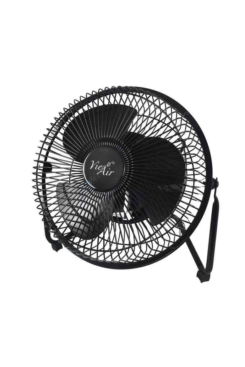 8 Inch High Velocity Metal Desk and Floor Fan, Main, color, Black