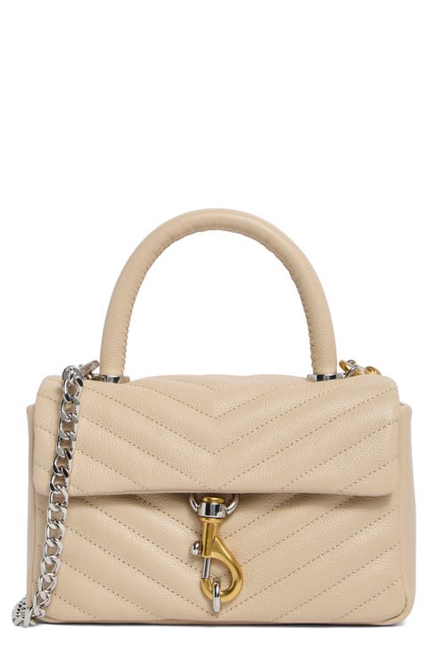 Edie Quilted Leather Top Handle Satchel