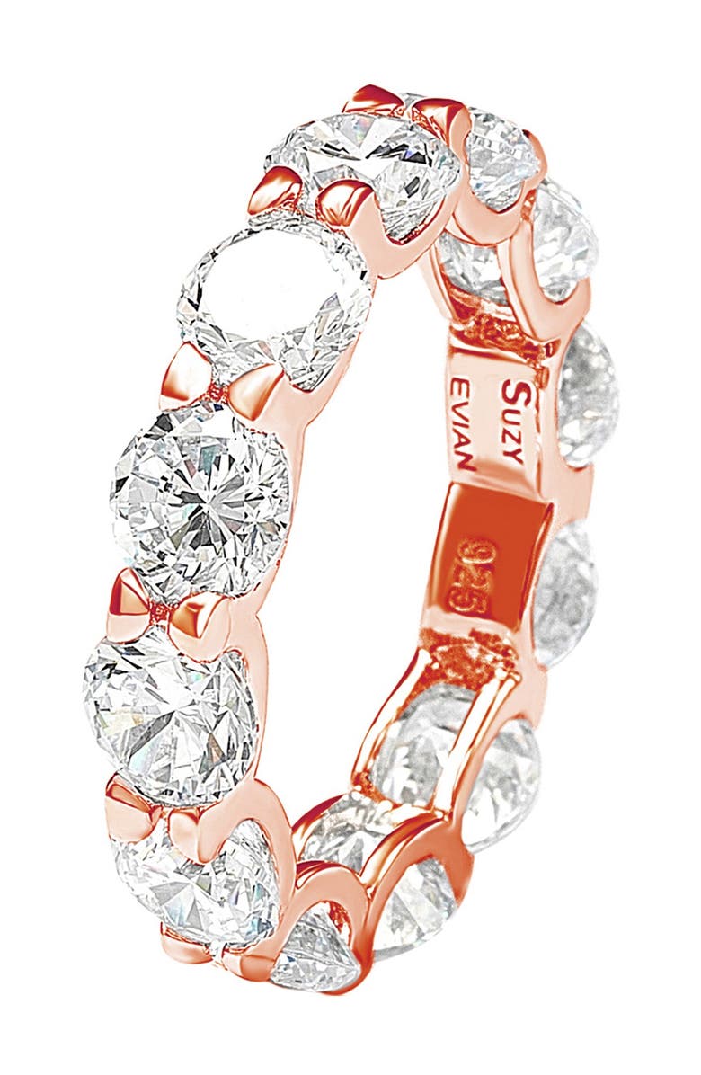 SUZY LEVIAN CZ Eternity Band Ring, Alternate, color, Rose