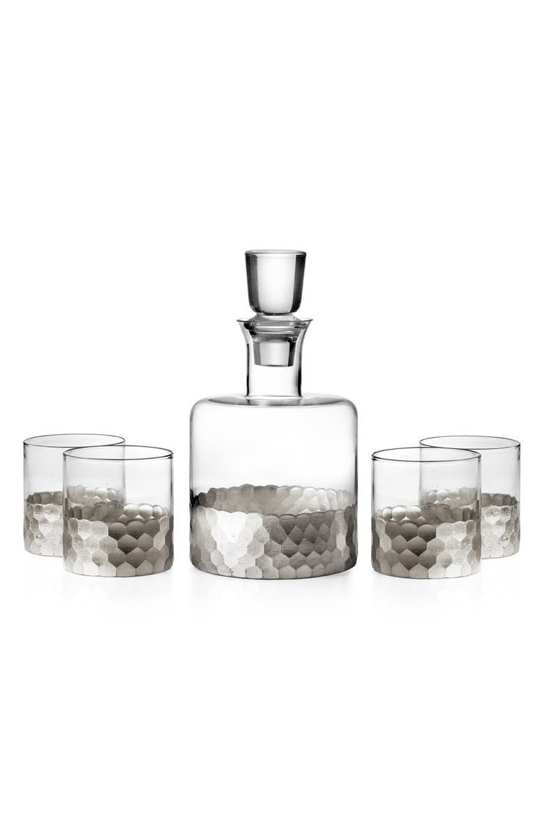 JAY IMPORTS American Atelier 'Daphne' Decanter & Whiskey Glasses, Main, color, 