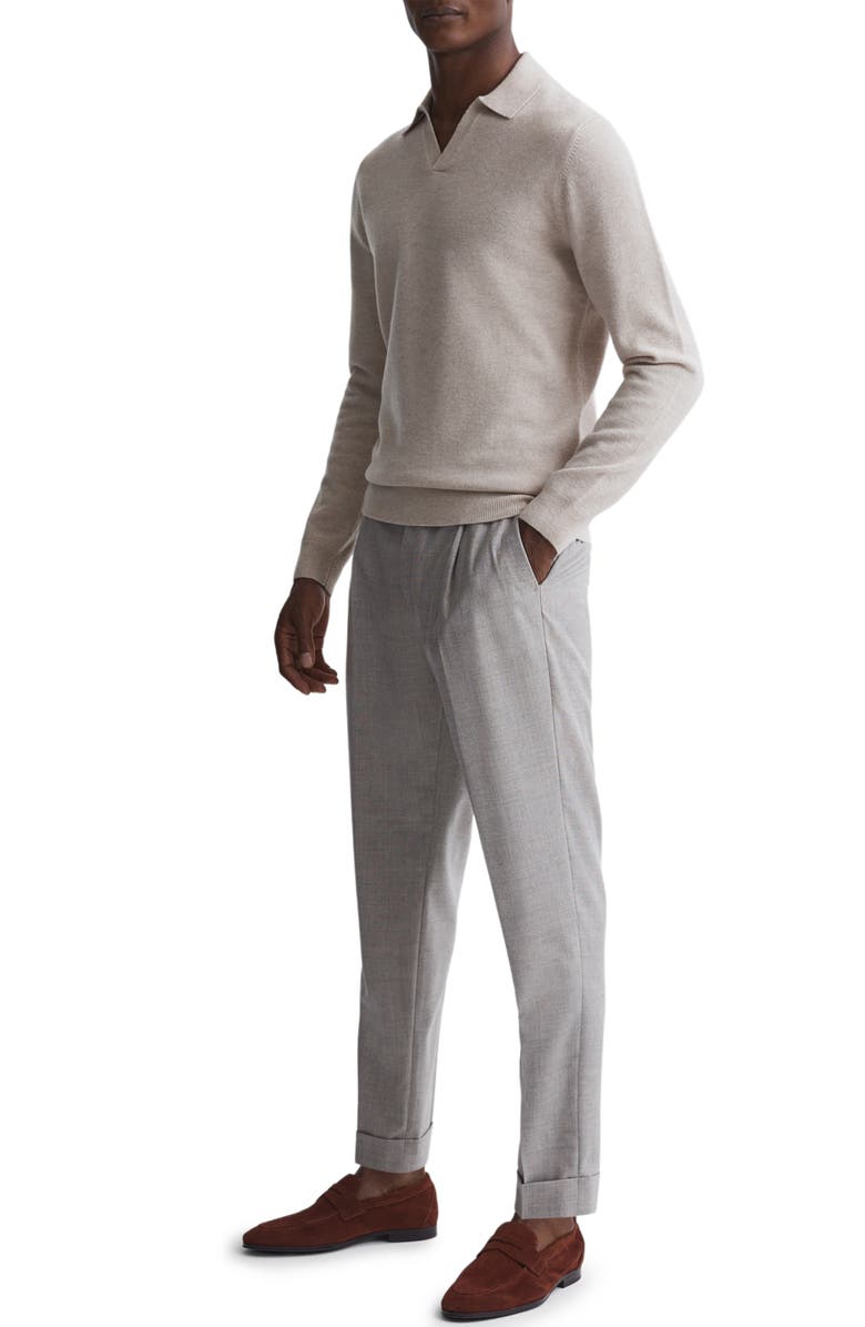 Reiss Swifts Johnny Collar Wool Sweater, Alternate, color, 