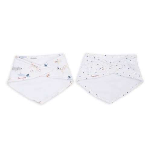 Shop Lulujo Bandana Bibs 2 Pack In Puppy & Stars