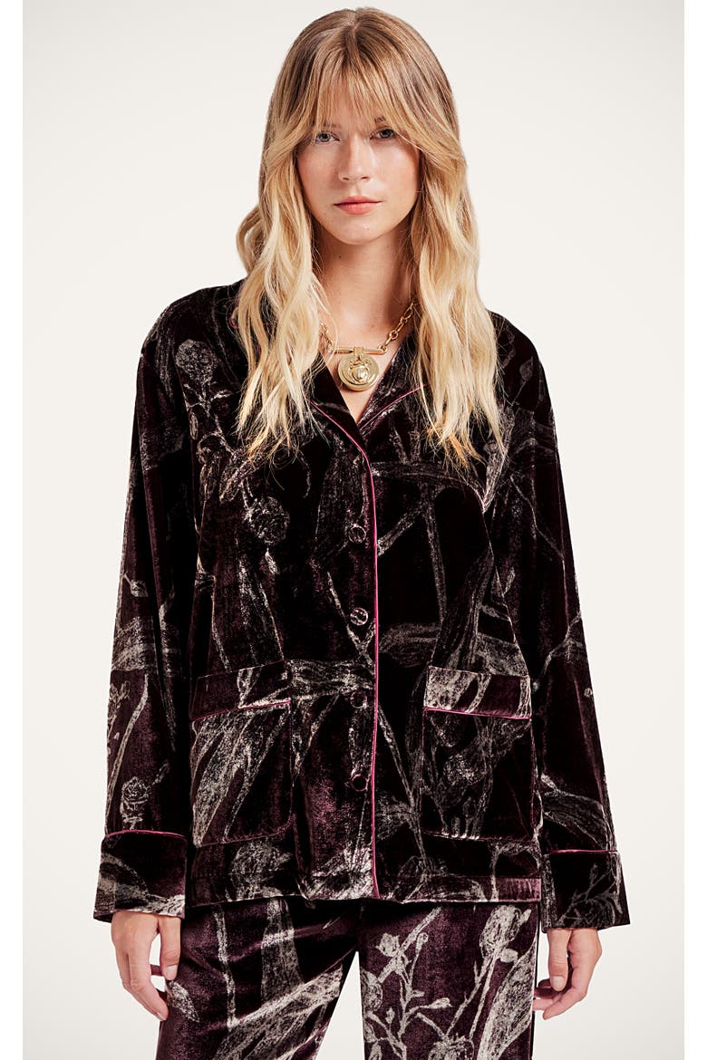Pajama Shirt, Main, color, Bamboo Burgundy
