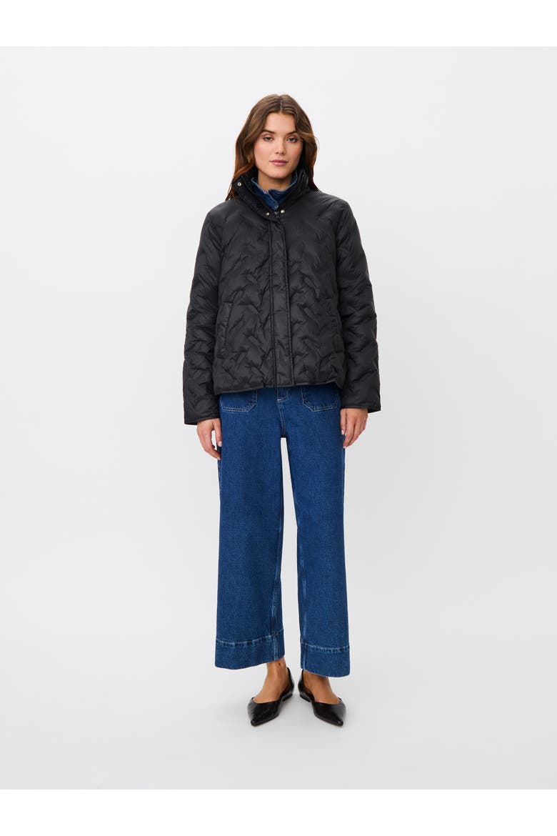 Quilted Puffer Coat, Alternate, color, Black