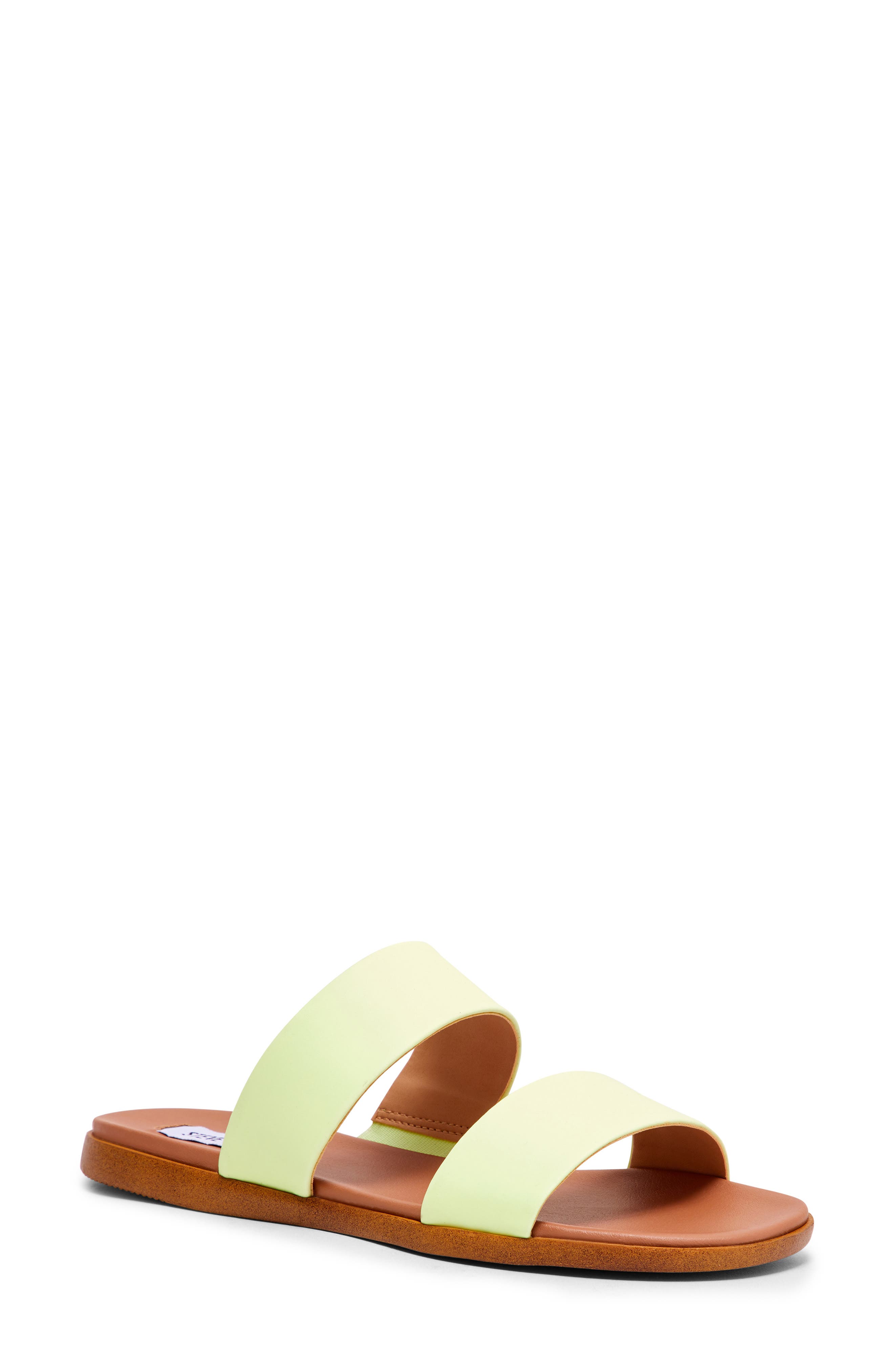 Dual Woven Slide Sandal, Main, color, LIME