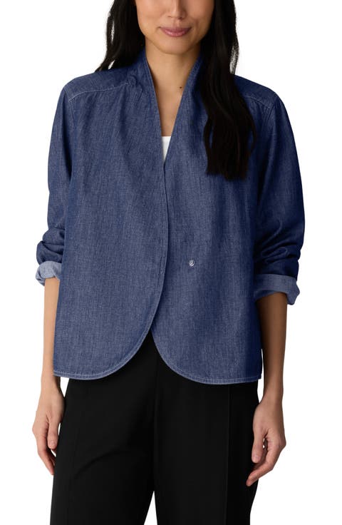 Organic Cotton Curved Front Jacket