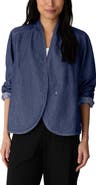 Eileen Fisher Organic Cotton Curved Front Jacket