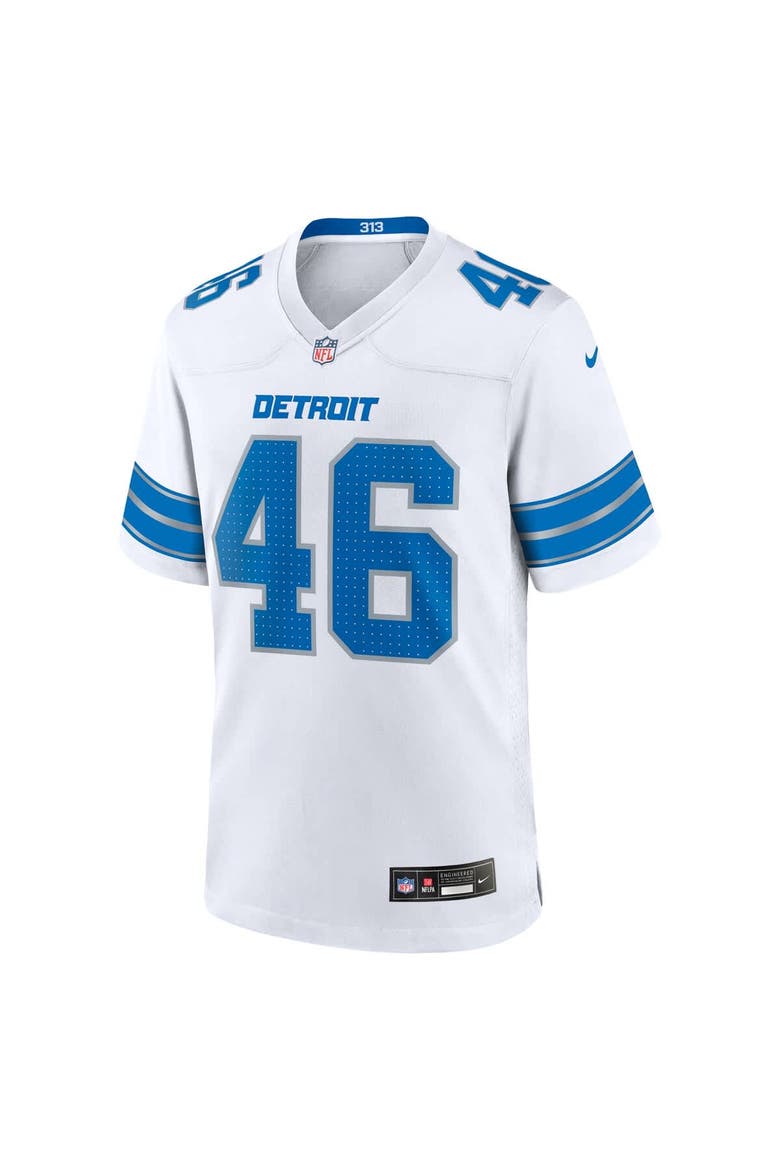 Men's Nike Jack Campbell  White Detroit Lions White Game Jersey, Alternate, color, White