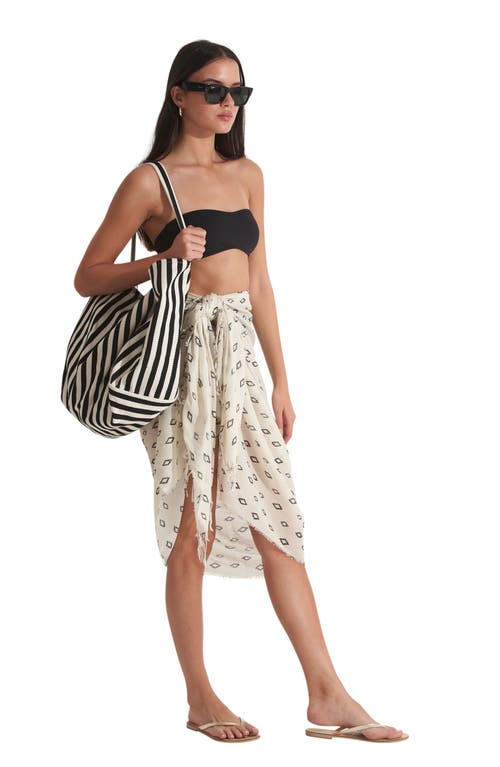 Gottex Beach Life Maya Swim Cover Up Sarong In Cream