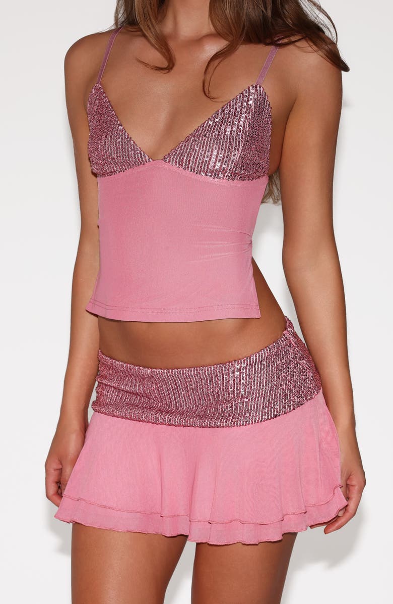 Tiger Mist Syla Sequin Cami, Alternate, color, 