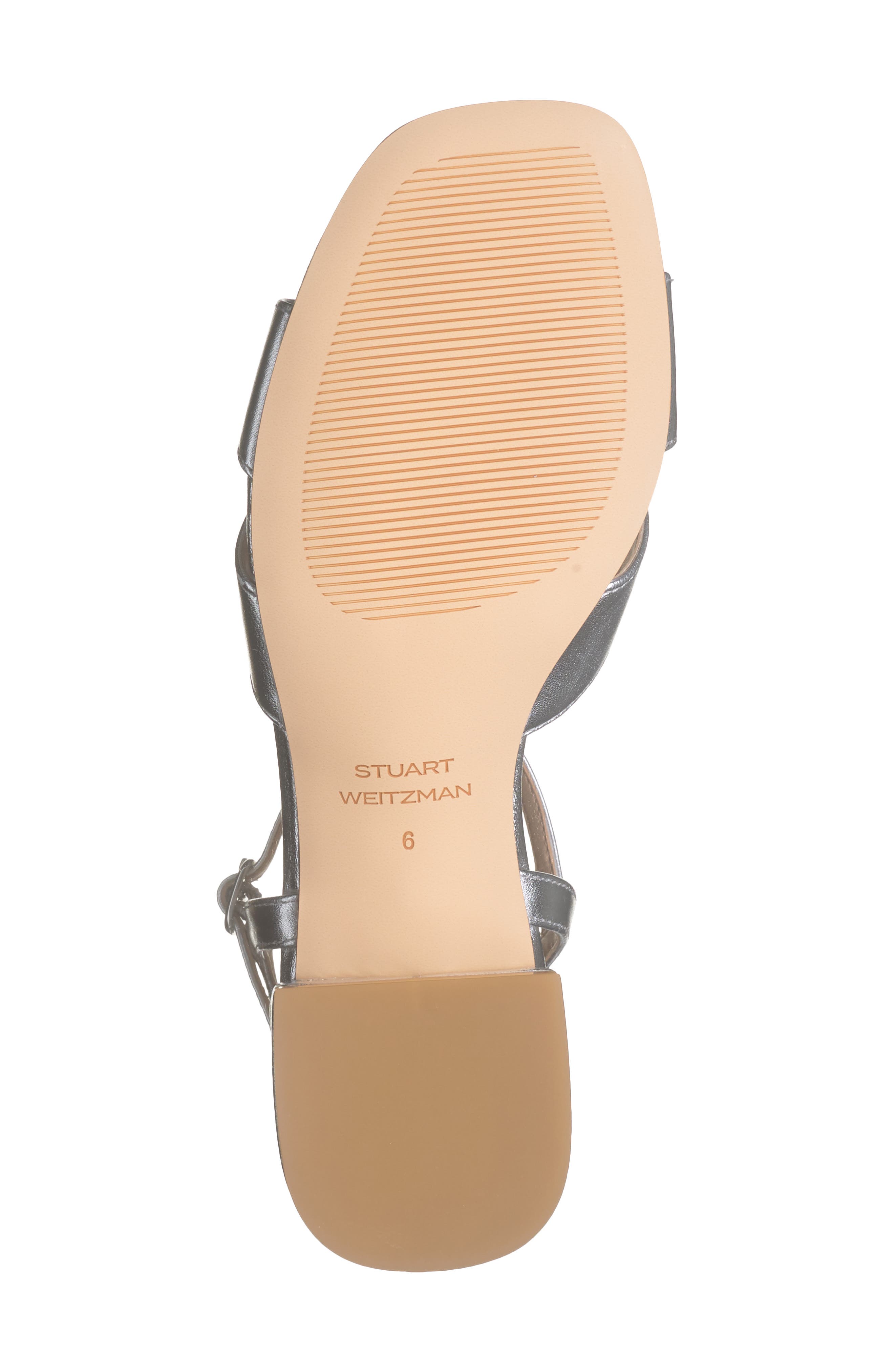 Stuart Weitzman Miami Block Heel Sandal, Alternate, color, Silver