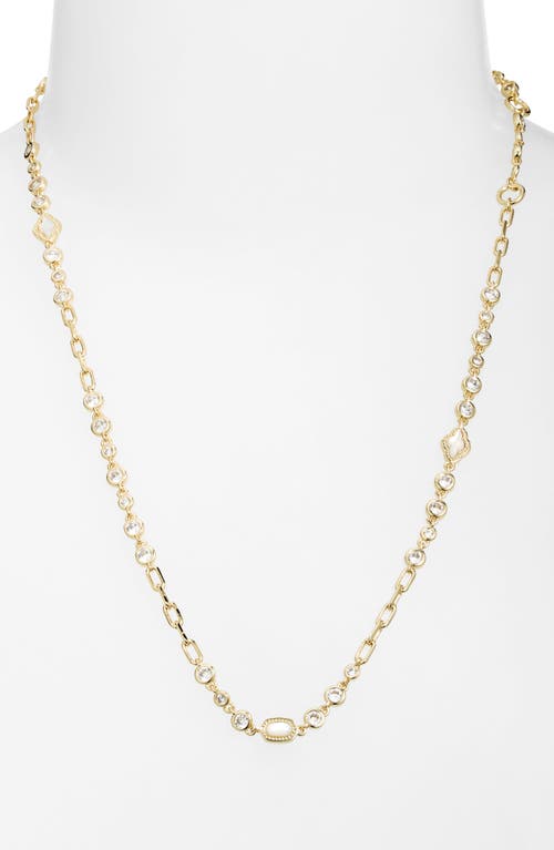 Kendra Scott Elisa Abbie Mini Pendant Necklace In Gold White Mix