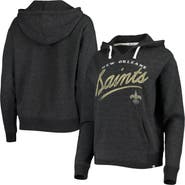 '47 Women's '47 Heather Charcoal New Orleans Saints Cross Script Emerson Hoodie