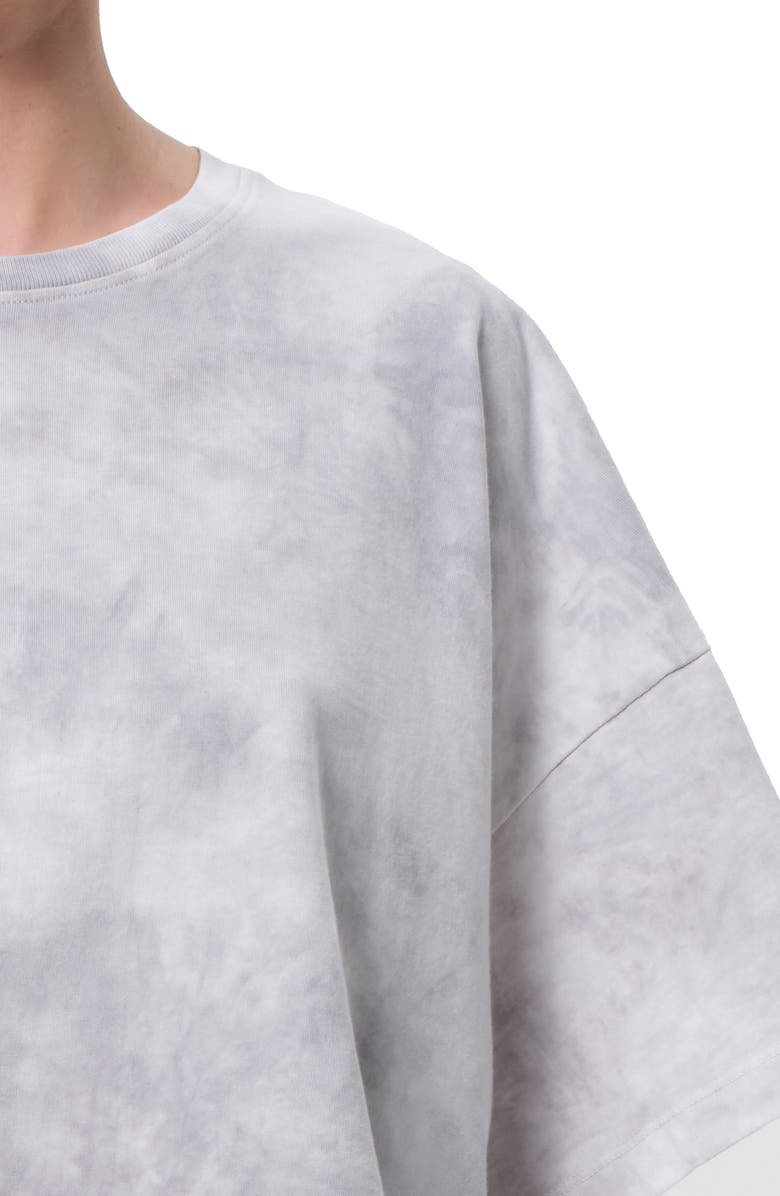 AGOLDE Arli Oversize Cotton Crop T-Shirt, Alternate, color, Turbine