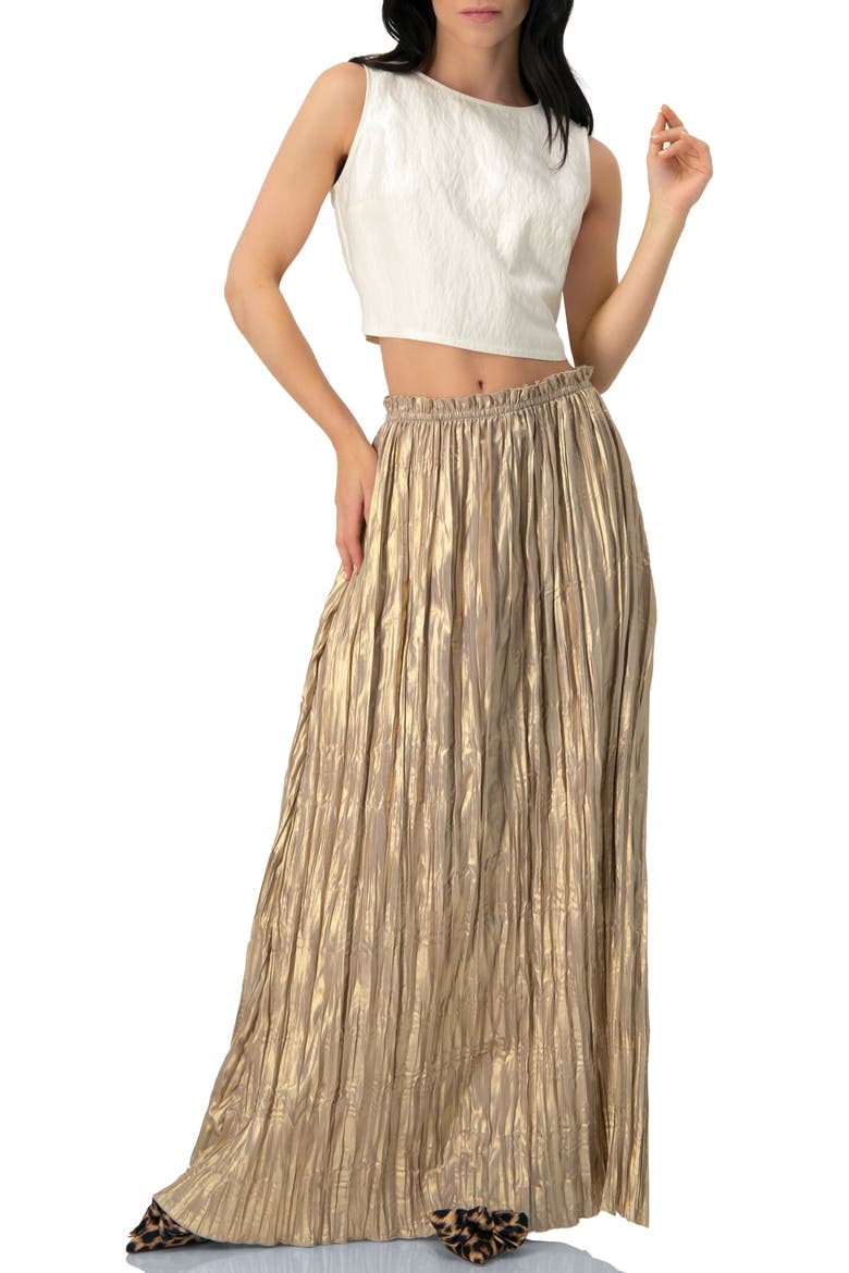 Cropped Sleeveless Top with Back Zip, Alternate, color, Natural