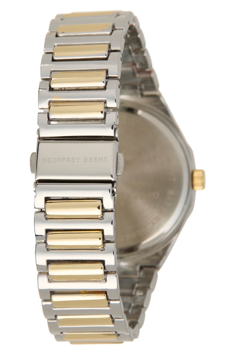 GEOFFREY BEENE Diamond Two-Tone Bracelet Watch, 43mm, Alternate, color, Two Tone