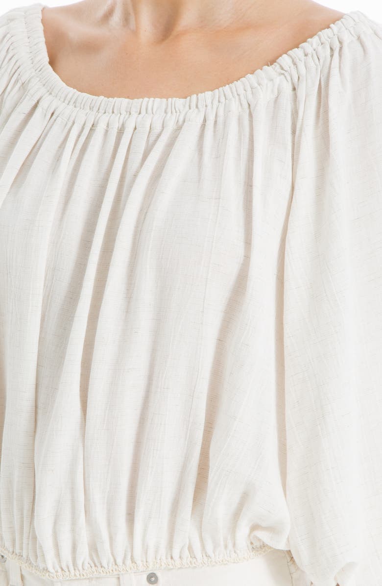 MAX STUDIO Bubble Sleeve & Hem Blouse, Alternate, color, Natural As Sampled