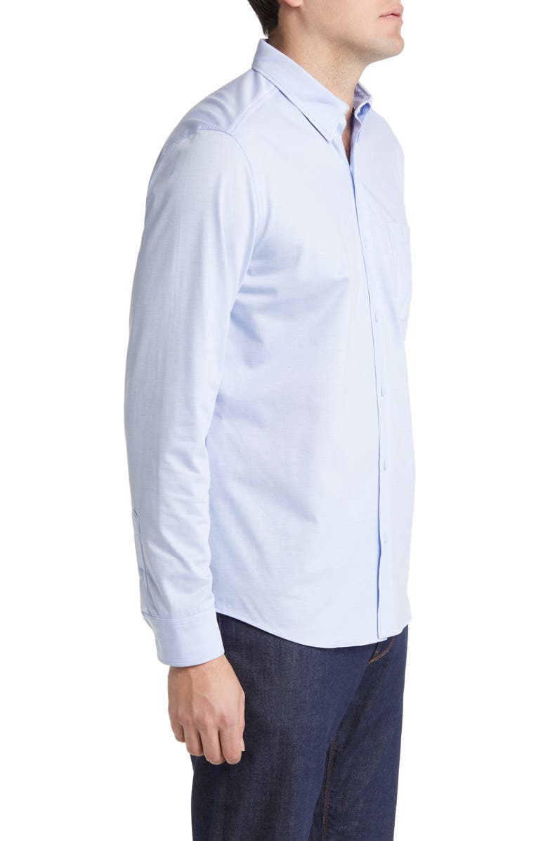 Johnston & Murphy XC Flex Birdseye Cotton Button-Up Shirt, Alternate, color, 
