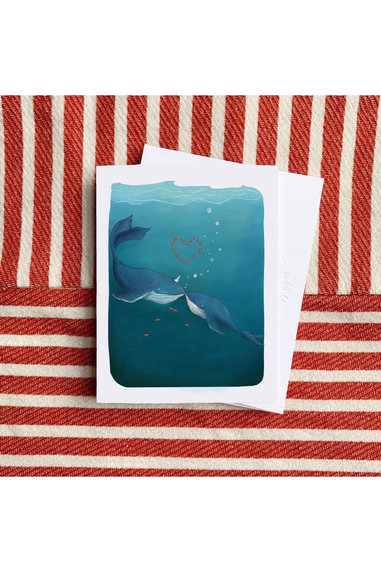 Love/Friendship Greeting Card Pack (3ct) "Whale in Love", Alternate, color, Multi-Pack