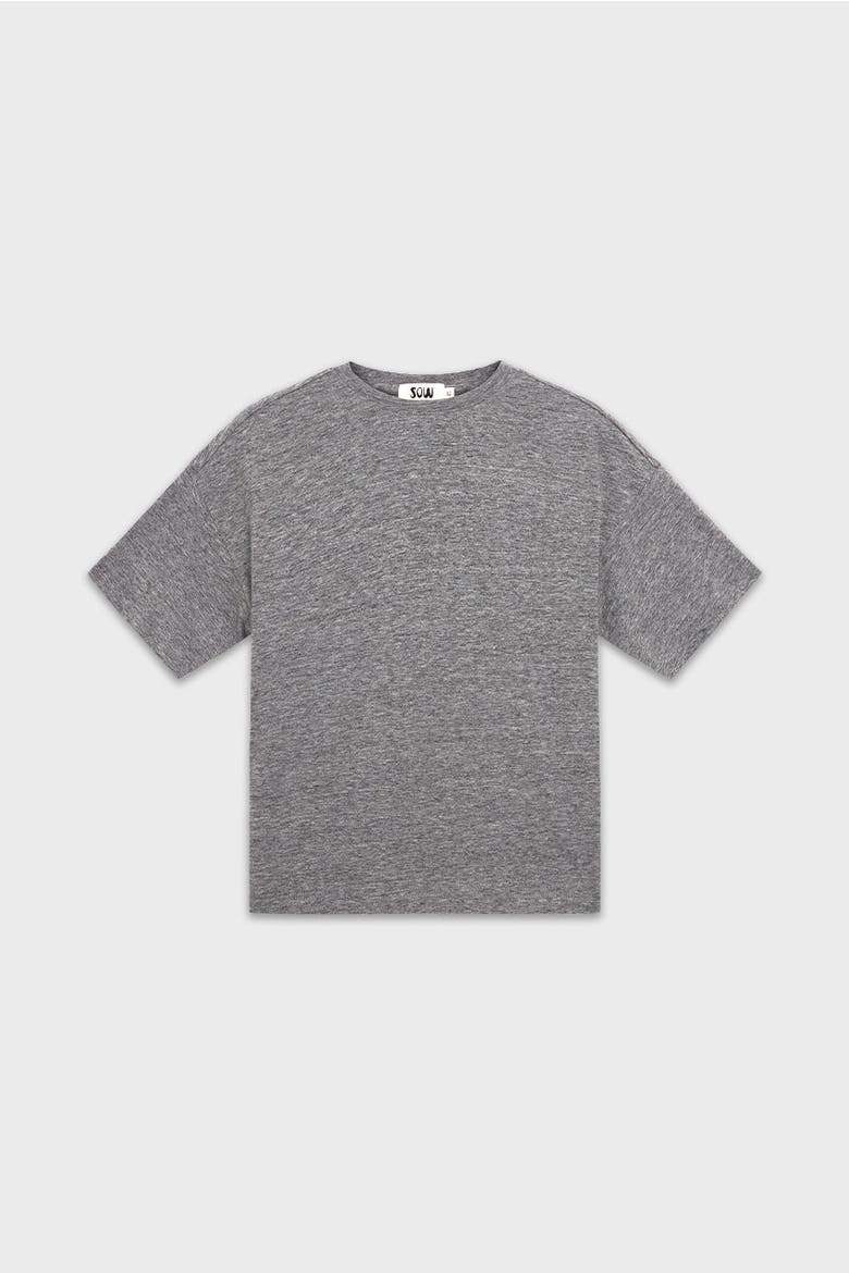 Cashmere T-Shirt, Main, color, Heather Grey