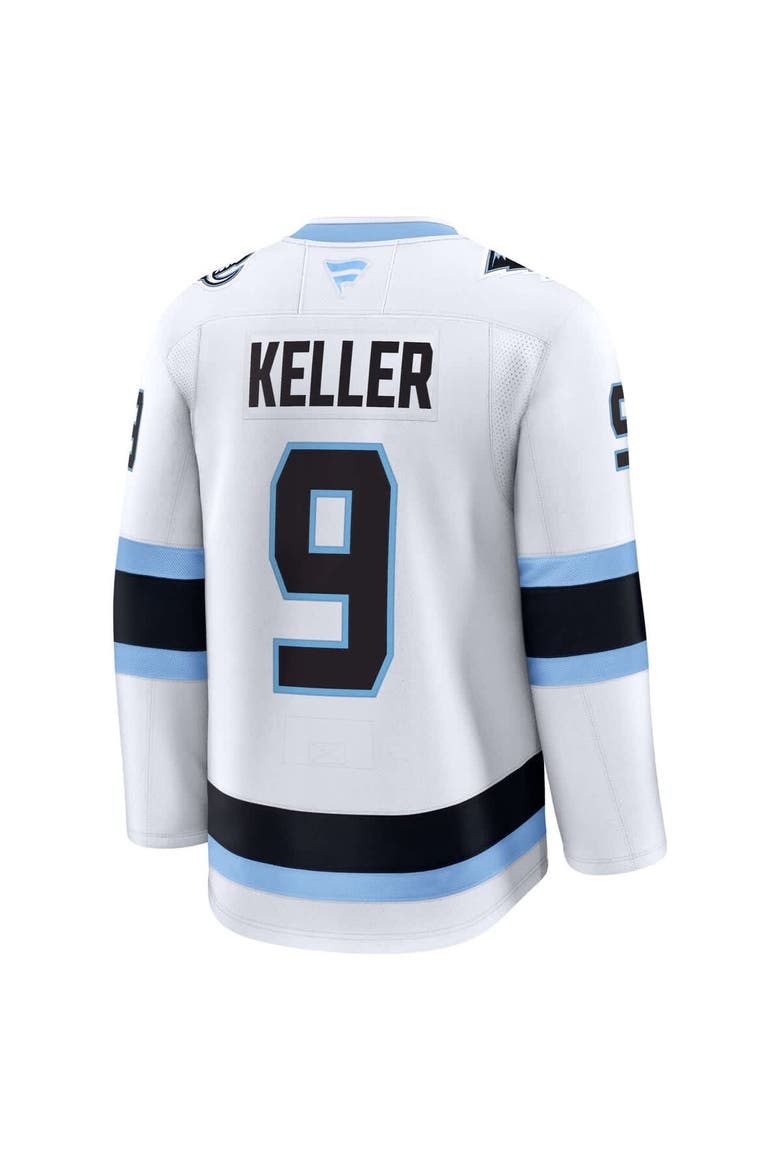 Men's Fanatics Clayton Keller White Utah Mammoth Away Premium Player Jersey, Alternate, color, White
