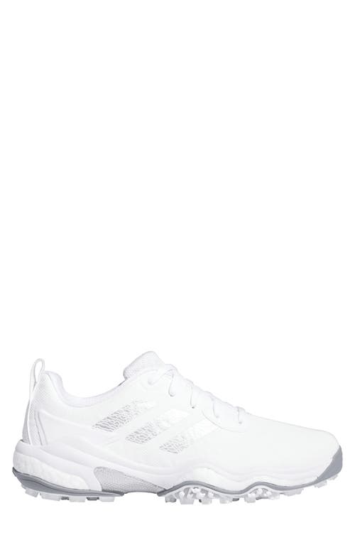 Adidas Originals Adidas Codechaos 25 Waterproof Spikeless Golf Shoe In White/silver/grey