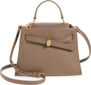 Veronica Beard Dash Leather Top Handle Bag