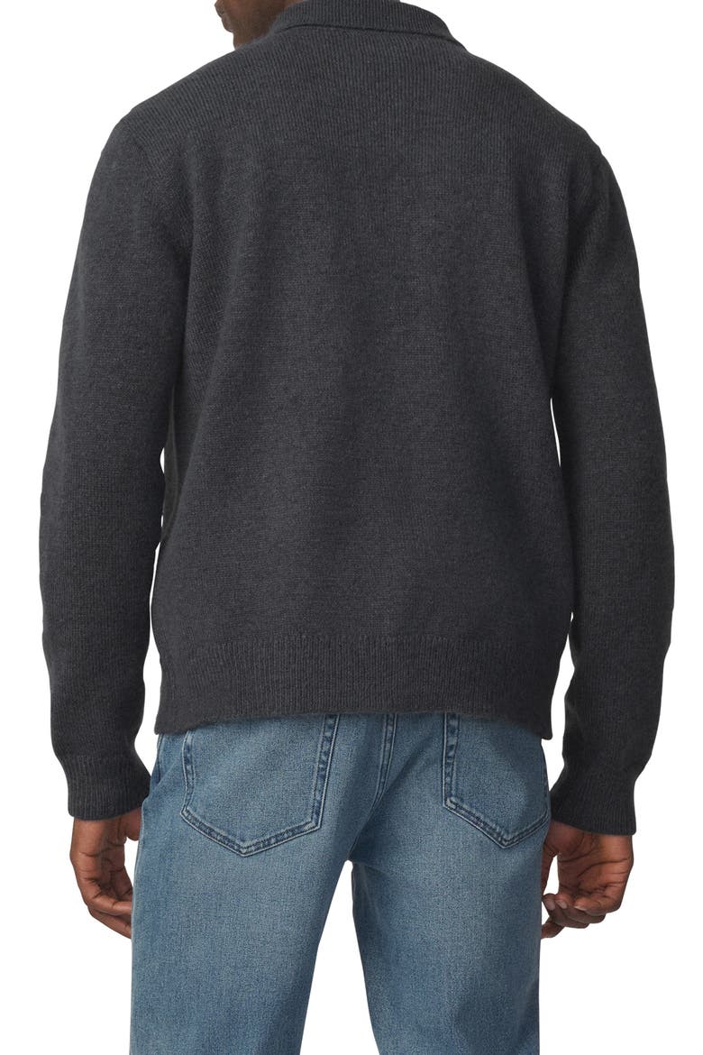 Knit Polo Cardigan, Alternate, color, TURBULENCE