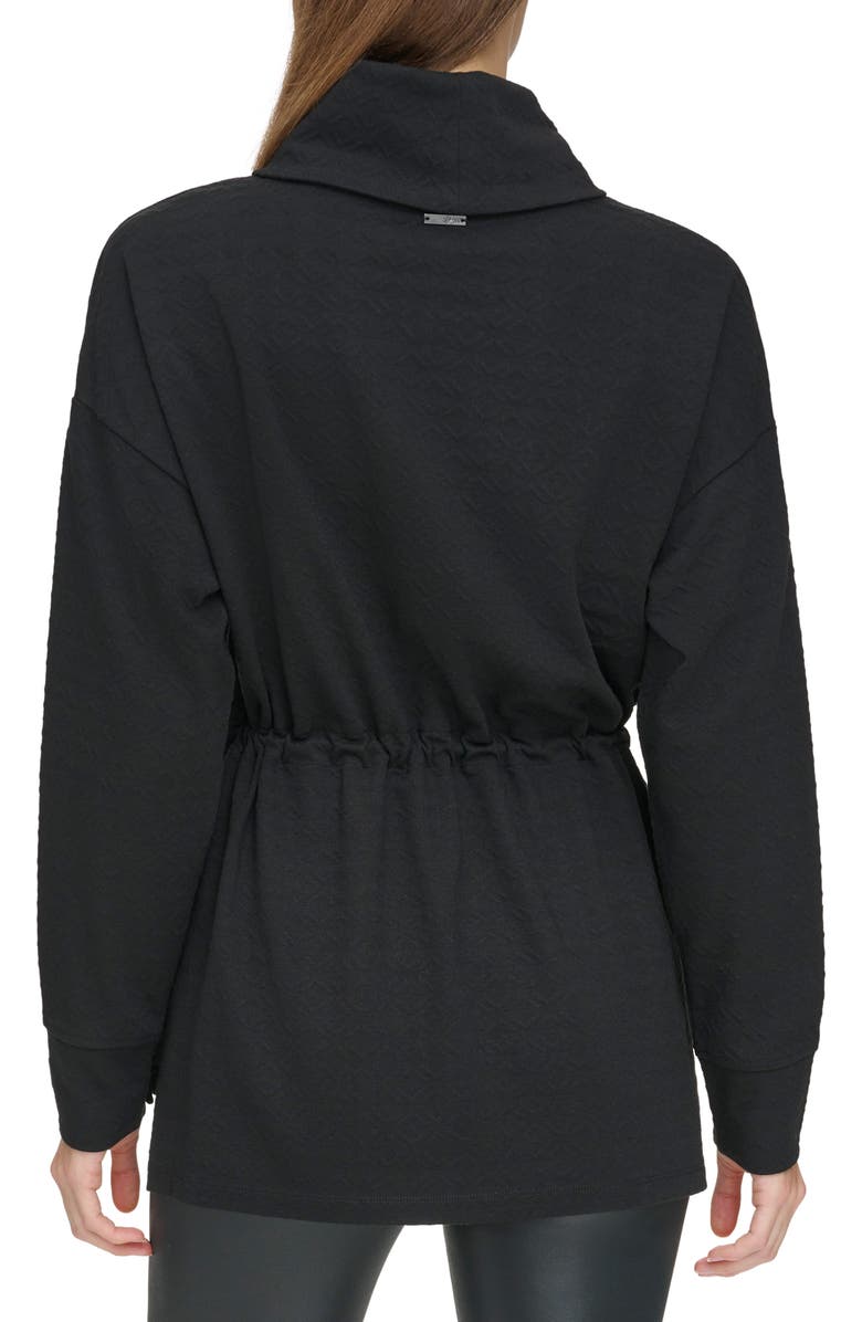 Andrew Marc Sport Textured Cowl Neck Tunic, Alternate, color, 