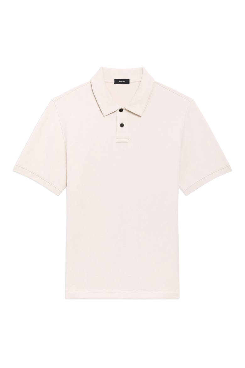 Delroy Double Piqué Polo, Alternate, color, SILVER STONE