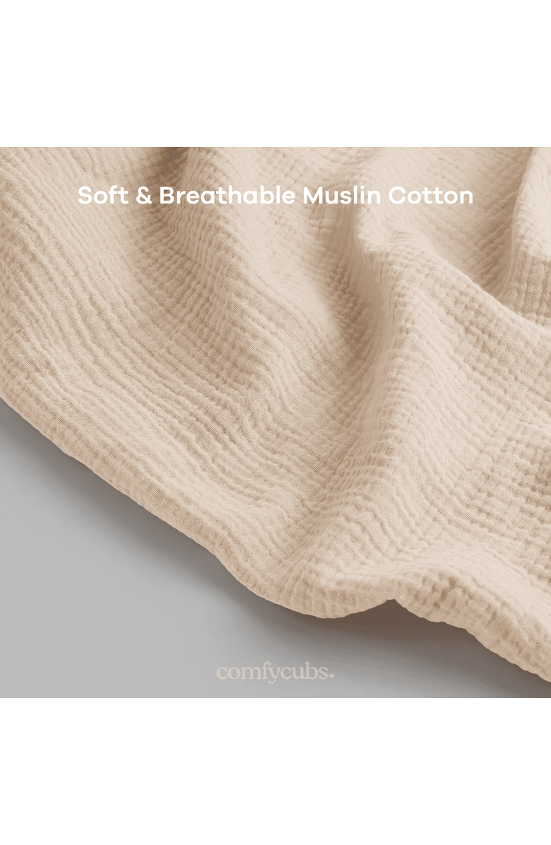 Comfy Cubs Muslin Nursing Cover, Alternate, color, Sand