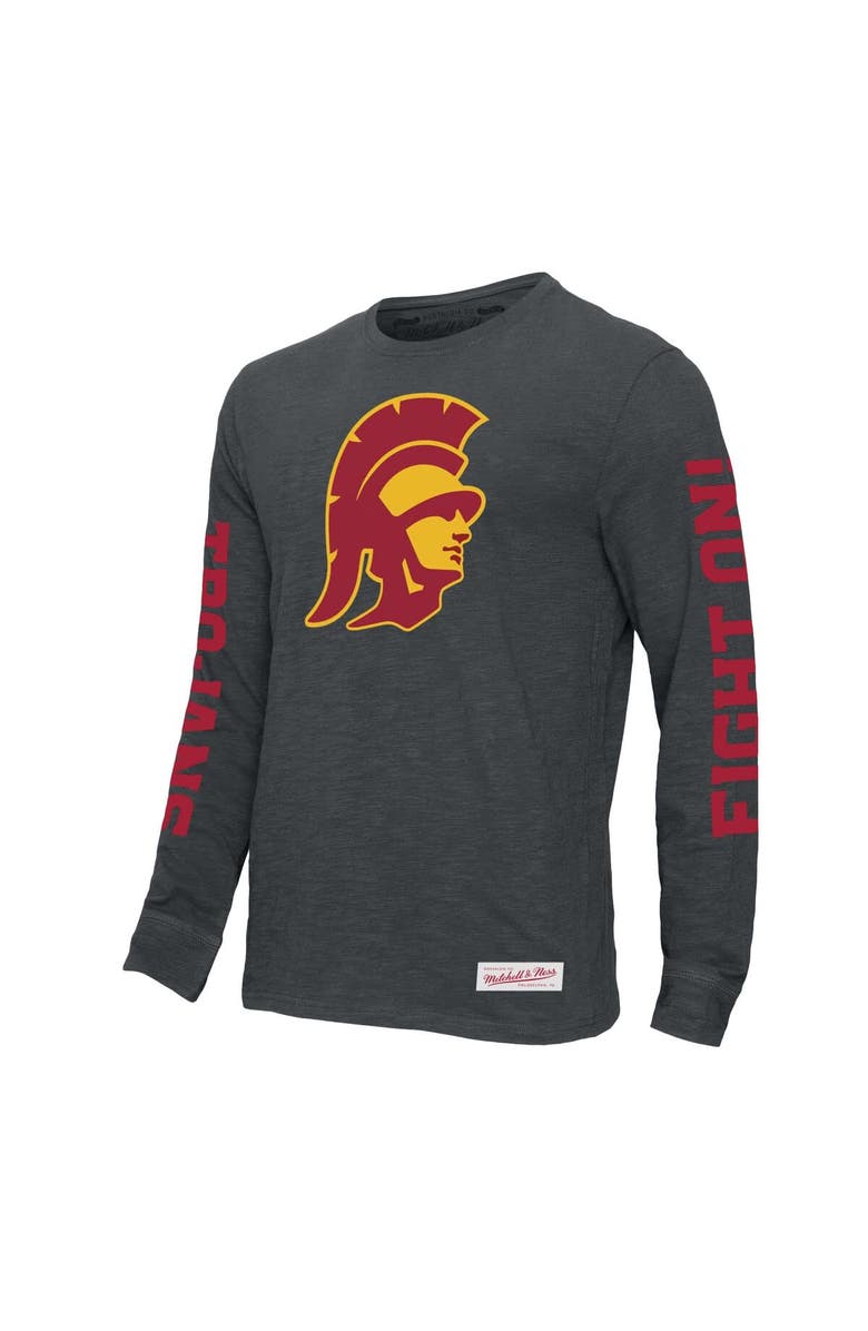 Mitchell & Ness Men's Mitchell & Ness Charcoal USC Trojans Team Pride Long Sleeve T-Shirt, Alternate, color, Charcoal
