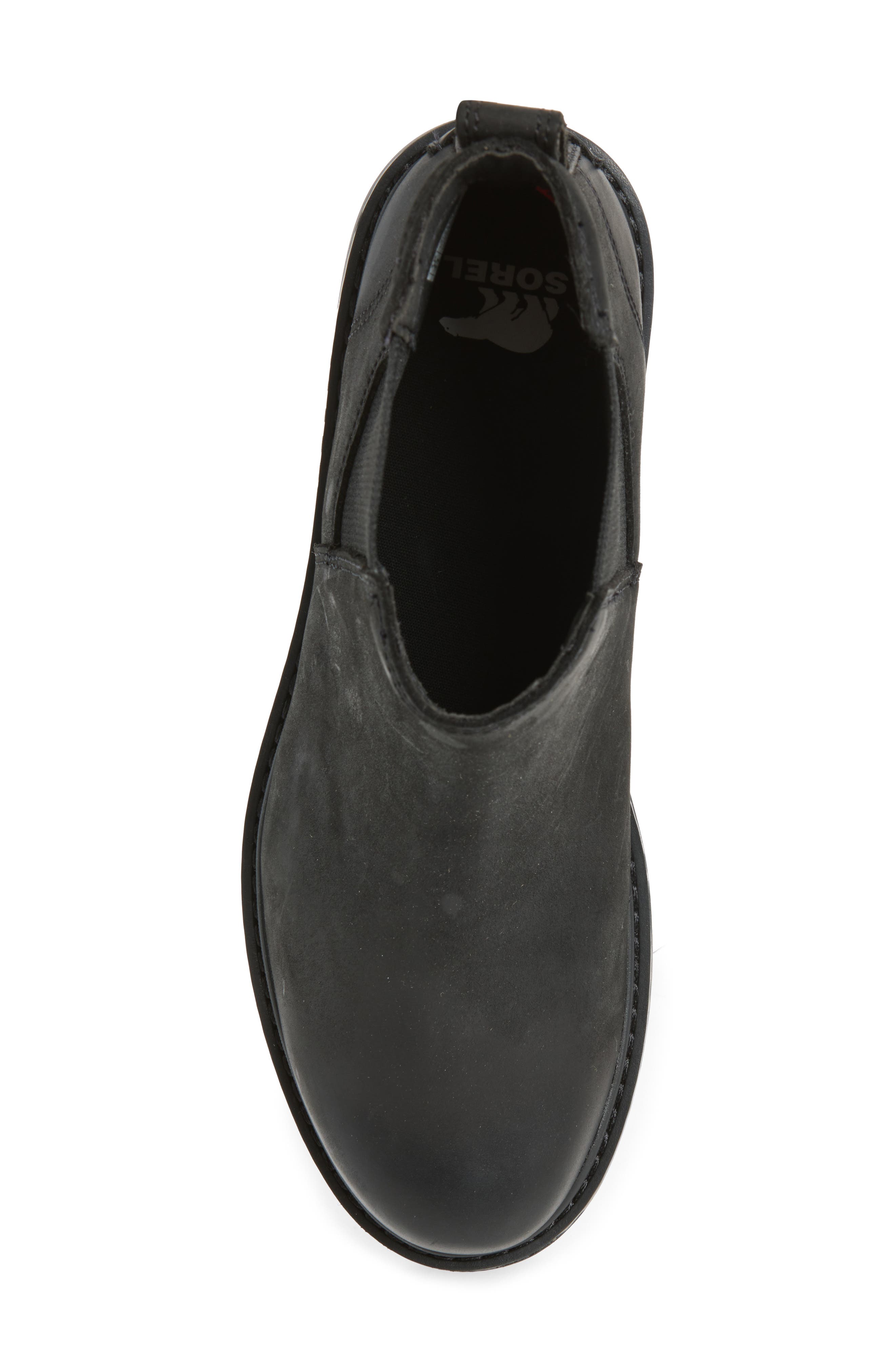 Revel Road Waterproof Chelsea Boot, Alternate, color, BLACK/ BLACK