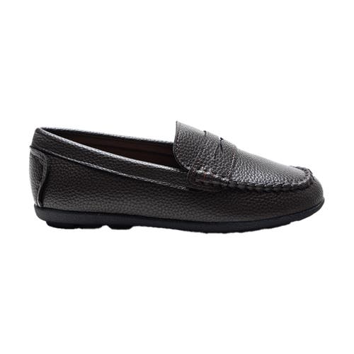 Moustache Mocha Faux Leather Penny Loafers By Childsplay Clothing