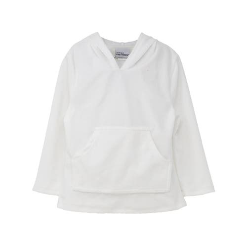 Flap Happy Toddler & Kids Upf 50+ Zuma Terry Beach Hoodie In White