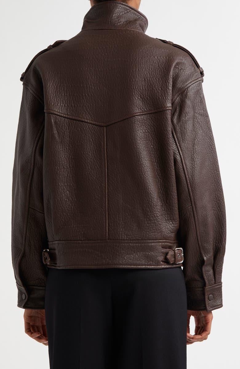 Reiss Atelier Cleo Sheep Leather Jacket, Alternate, color,