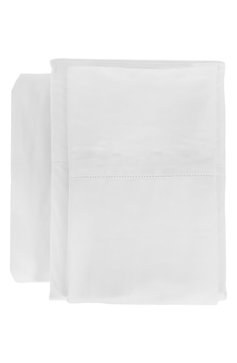 Pom Pom at Home Classico Cotton Sateen Sheet Set, Main, color, White