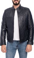 VELLAPAIS Leola Diamond Quilted Leather Jacket